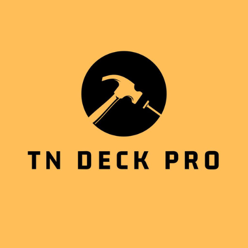 TN Deck Pro logo with a hammer silhouette on black and yellow background